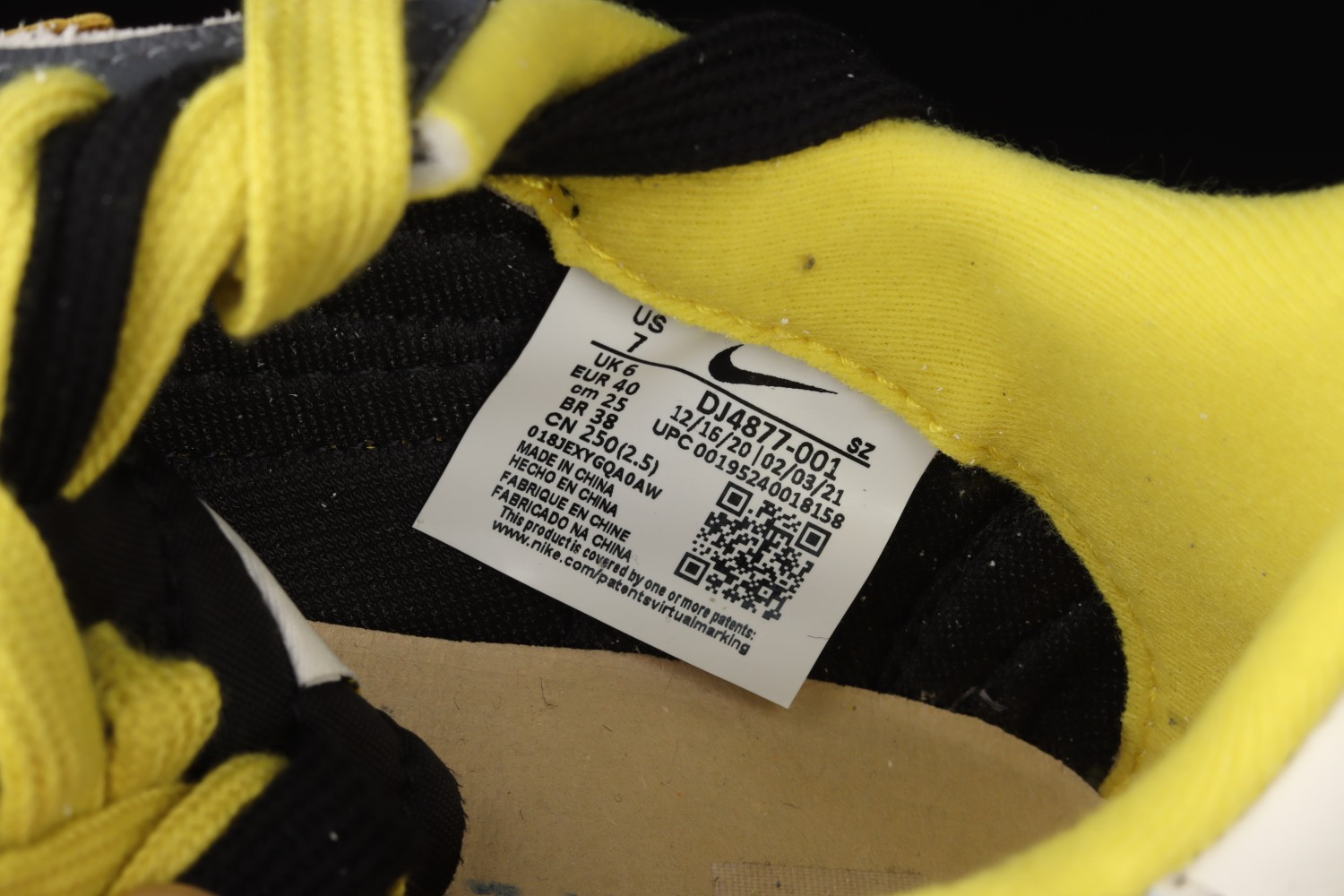 Nike LD Waffle sacai Undercover Black Bright Citron  DJ4877-001