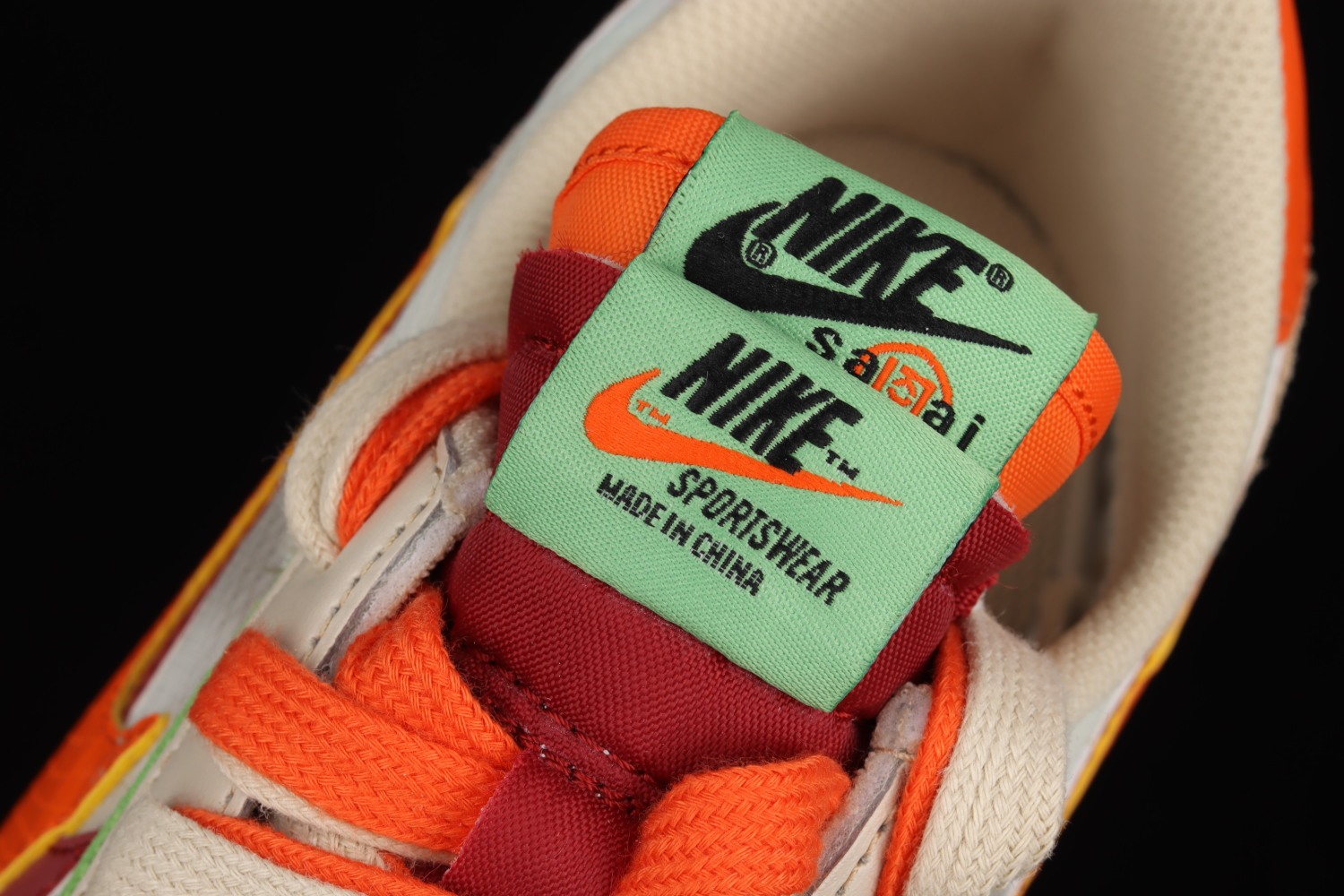 Nike LDWaffle CLOT sacai Net Orange Blaze  DH1347-100