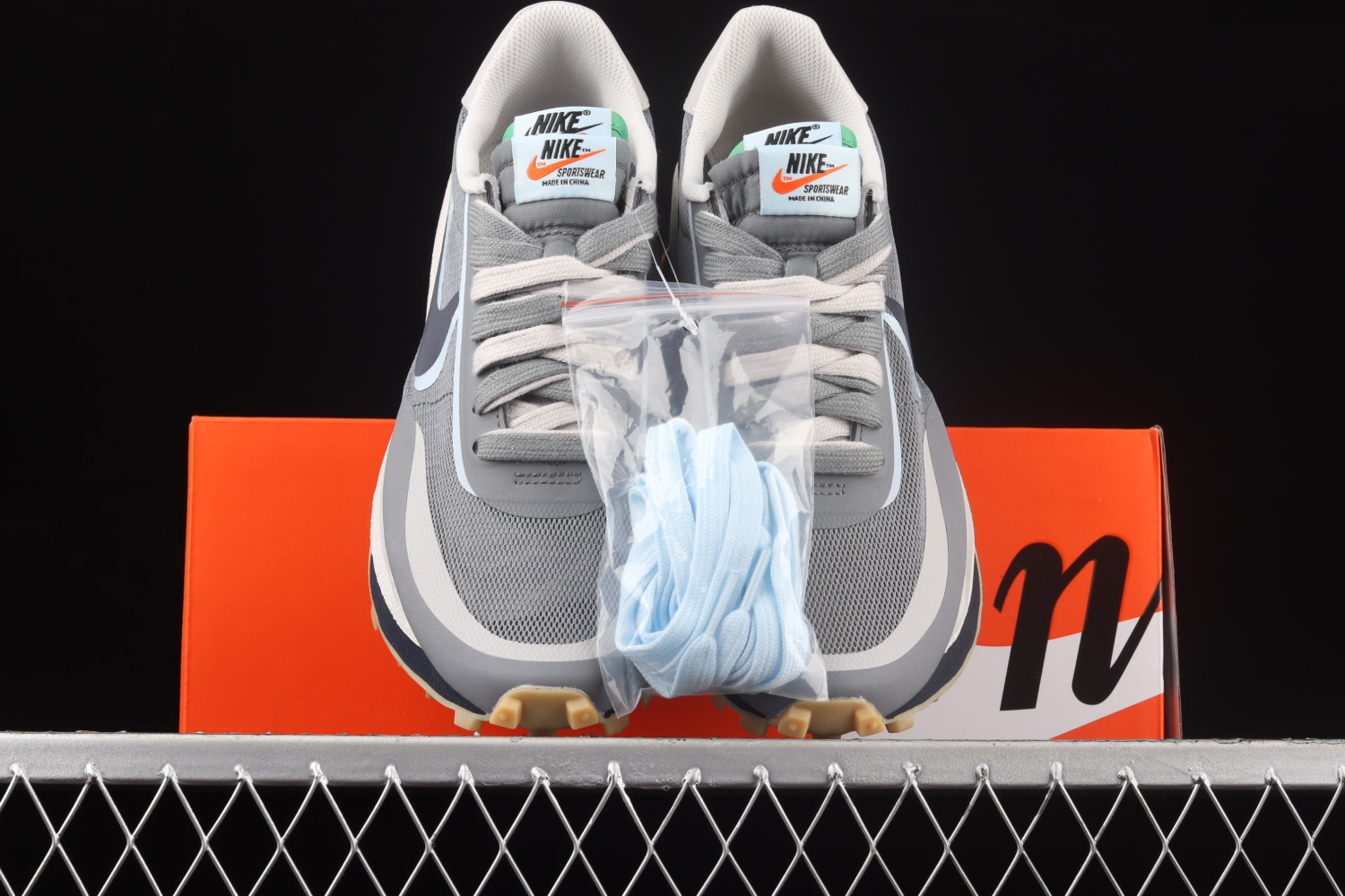 Nike LD Waffle sacai CLOT Kiss of Death 2 Cool Grey DH3114-001