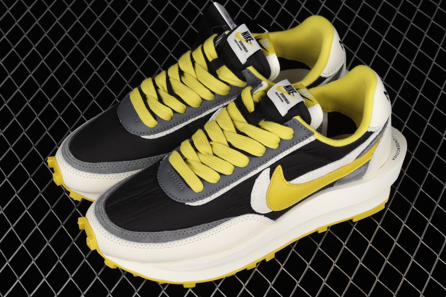 Nike LD Waffle sacai Undercover Black Bright Citron  DJ4877-001