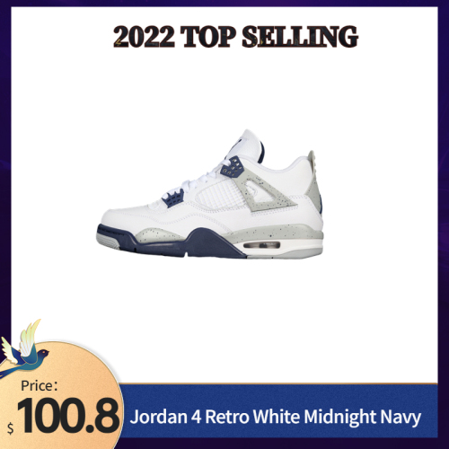 Jordan 4 Retro White Midnight Navy DH6927-140