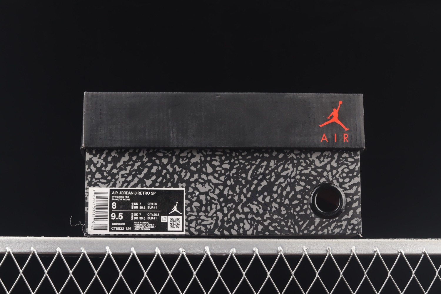 Jordan 3 Retro Cardinal Red CT8532-126