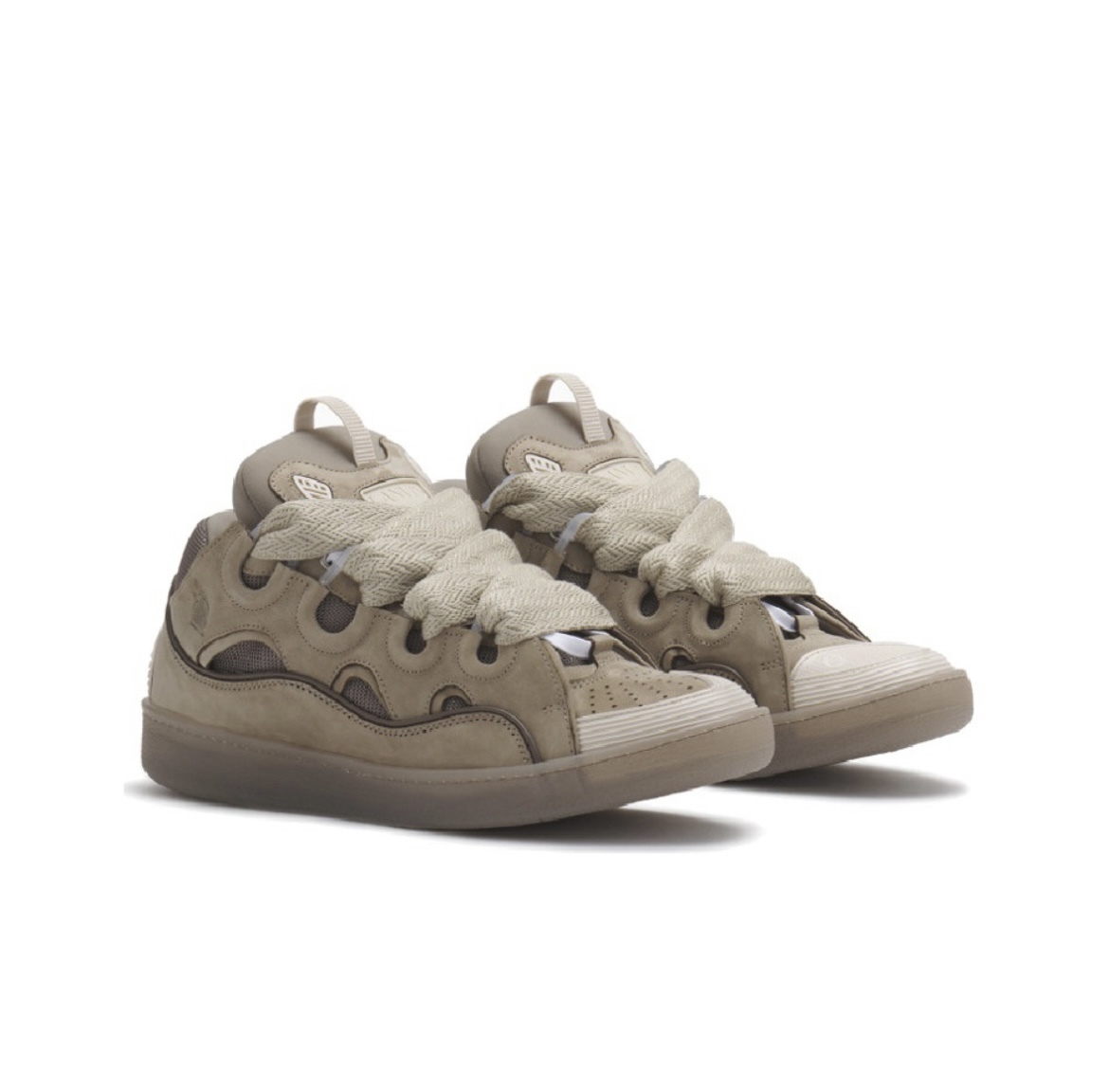 Lanvin Leather Curb Taupe FM-SKRK11-TRAG-P231639