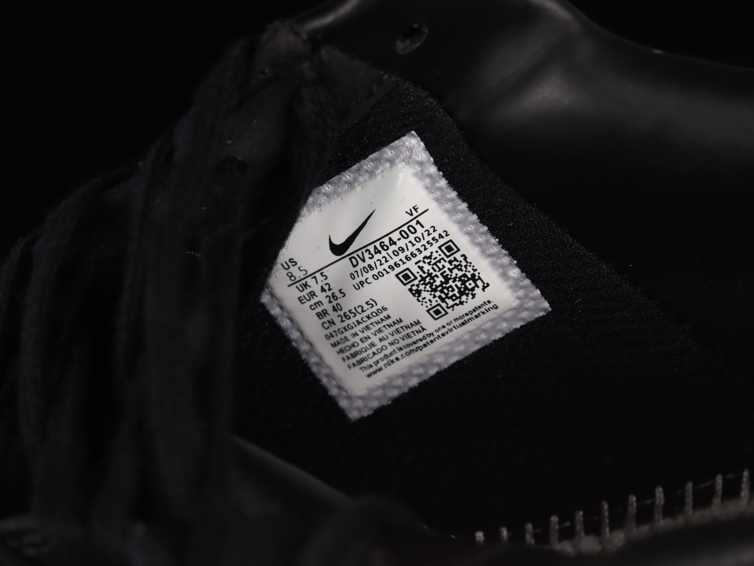 Nike Air Force 1 Low SP AMBUSH Black  DV3464-001