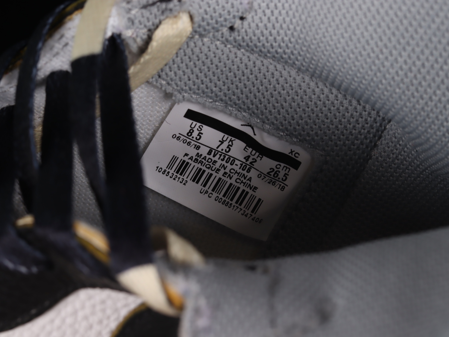 Jordan 1 Retro High Union Los Angeles Black Toe BV1300-106