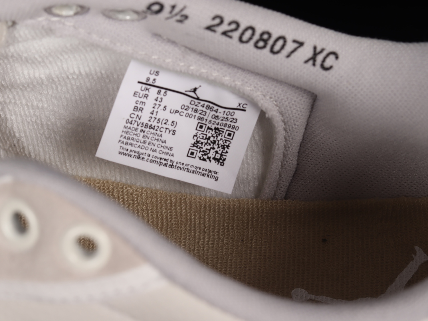 Jordan 1 Retro AJKO Low SP Union Sail Leather  DZ4864-100