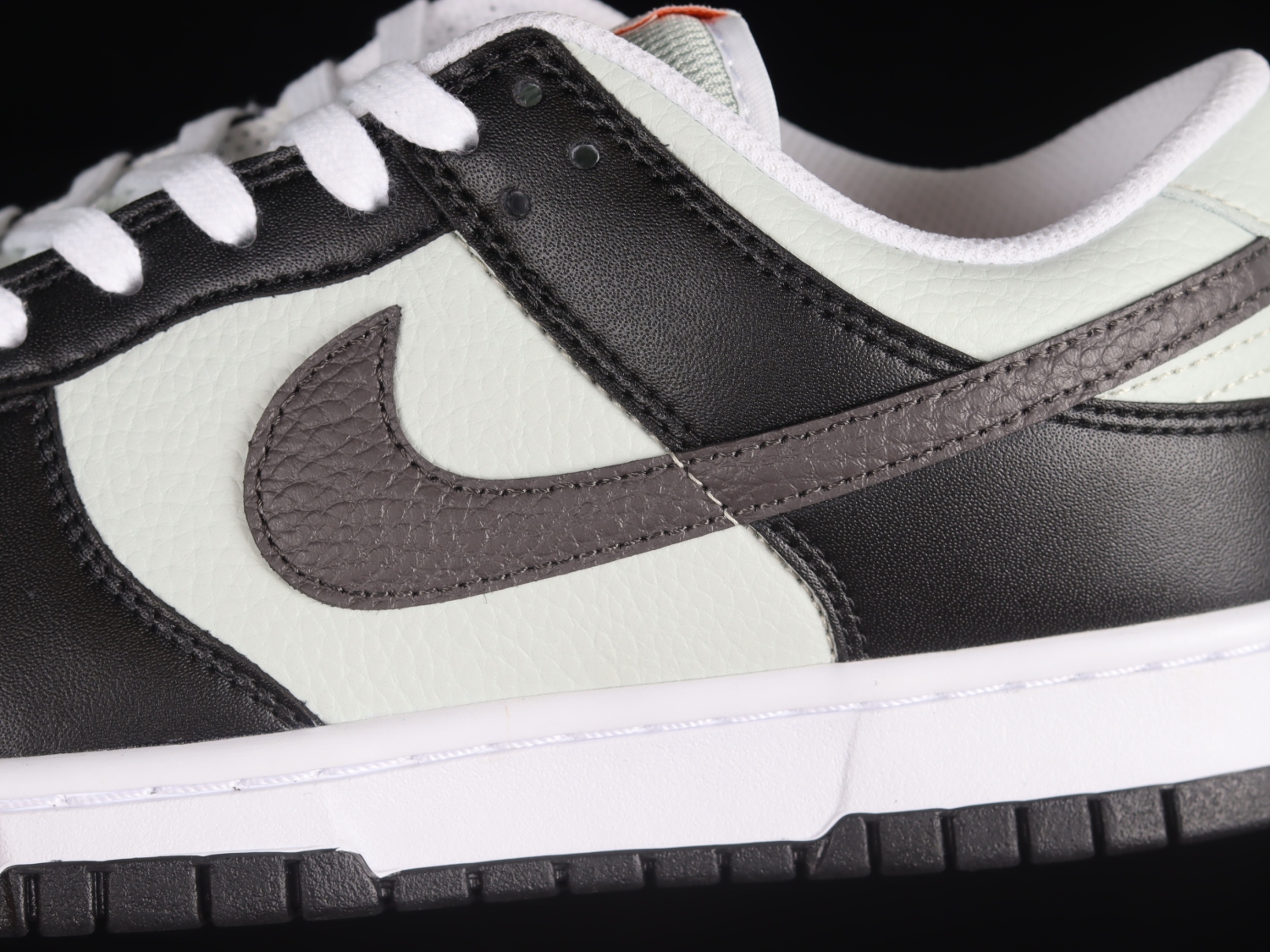 Nike Dunk Low Grey Black Orange Mini Swoosh FN7808-001