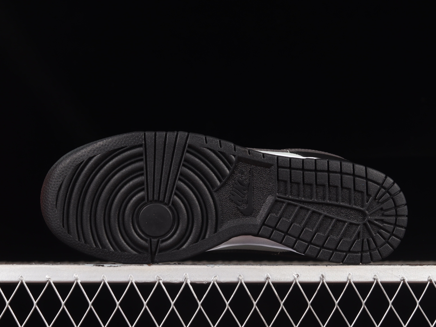Nike Dunk Low Grey Black Orange Mini Swoosh FN7808-001