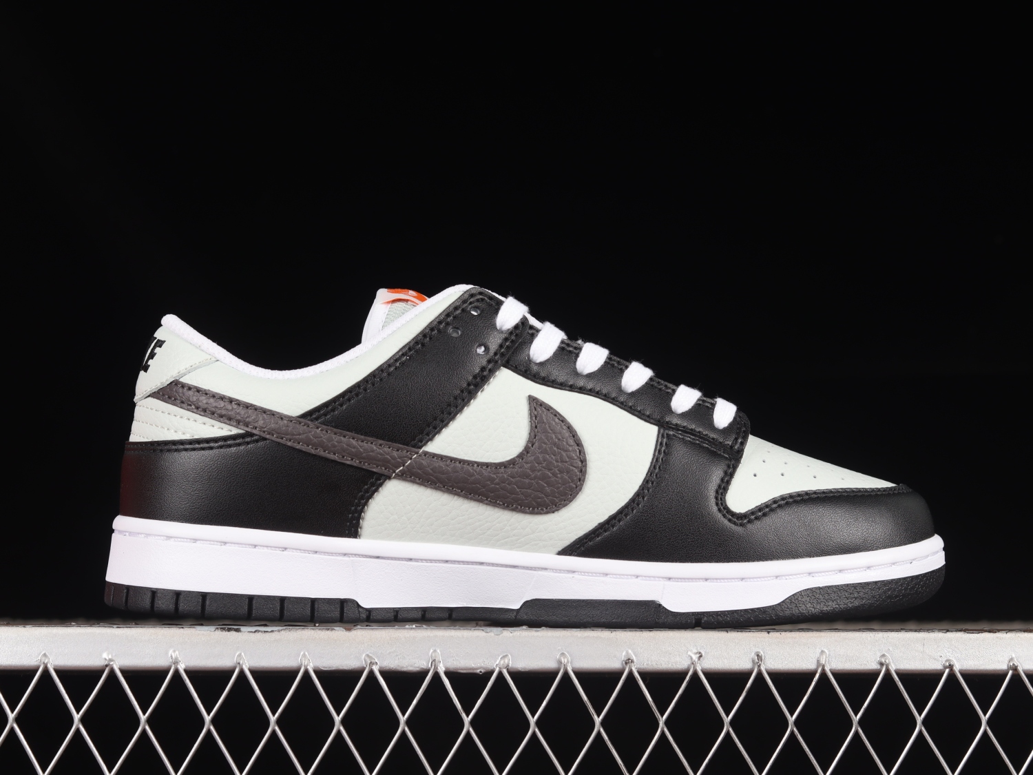 Nike Dunk Low Grey Black Orange Mini Swoosh FN7808-001