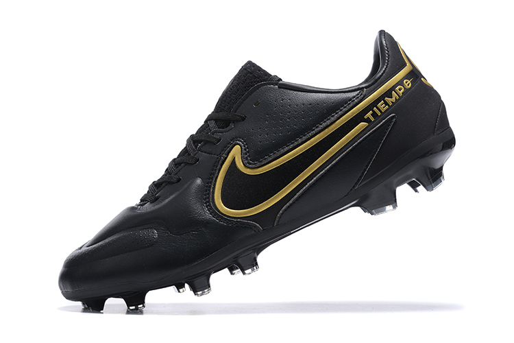 Nike Tiempo Legend 9 Elite FG Black Metallic Gold CZ8482-007
