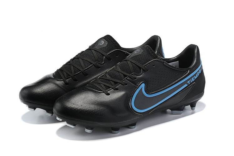 Nike Tiempo Legend 9 Elite FG Black University Blue  CZ8482-004