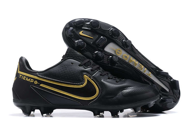 Nike Tiempo Legend 9 Elite FG Black Metallic Gold CZ8482-007