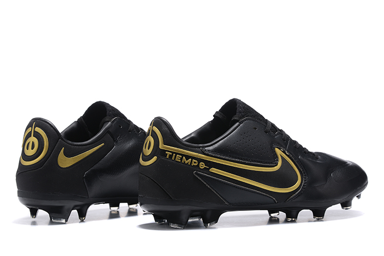 Nike Tiempo Legend 9 Elite FG Black Metallic Gold CZ8482-007
