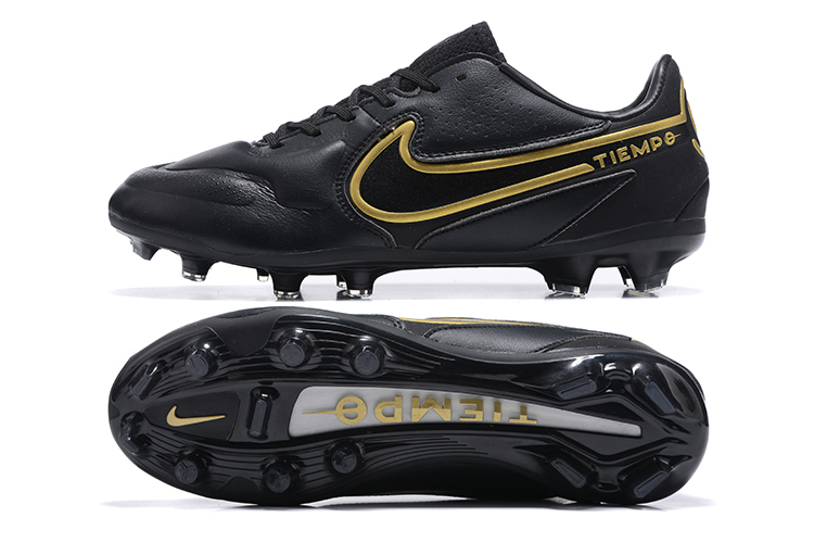 Nike Tiempo Legend 9 Elite FG Black Metallic Gold CZ8482-007