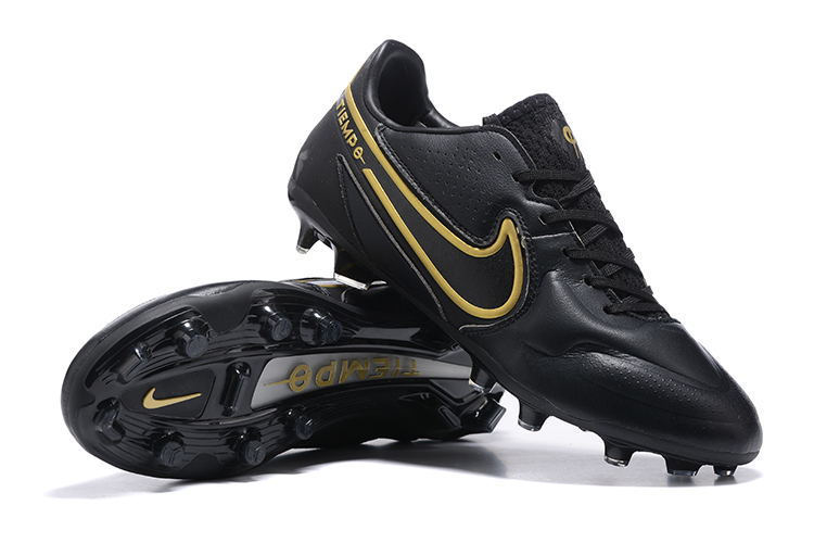 Nike Tiempo Legend 9 Elite FG Black Metallic Gold CZ8482-007
