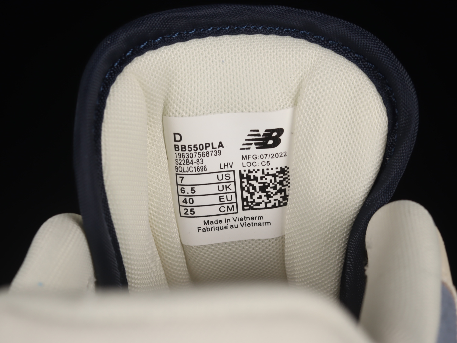 New Bal*nce 550 Vintage Indigo Beige BB550PLA