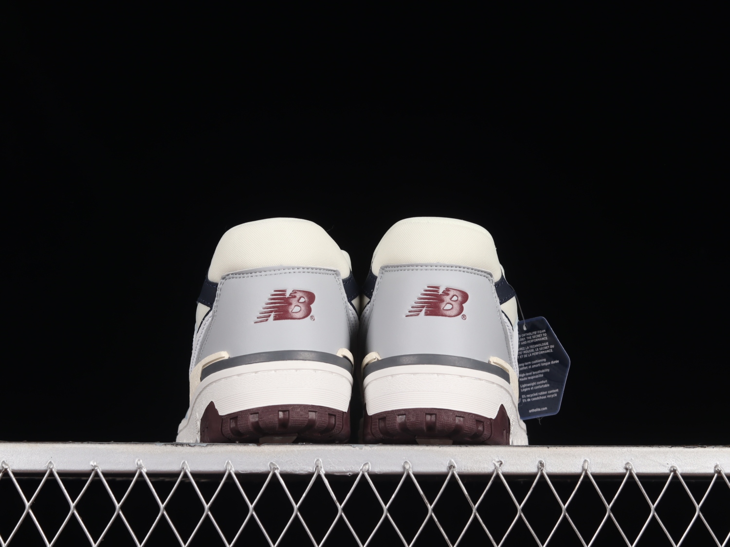 New Bal*nce 550 White Natural Indigo Burgundy BB550PWB