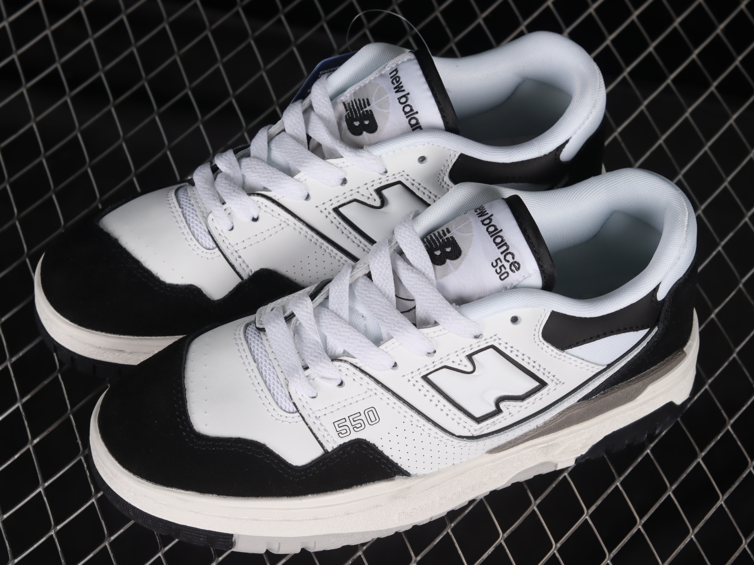 New Bal*nce 550 White Black Rain Cloud BB550NCA