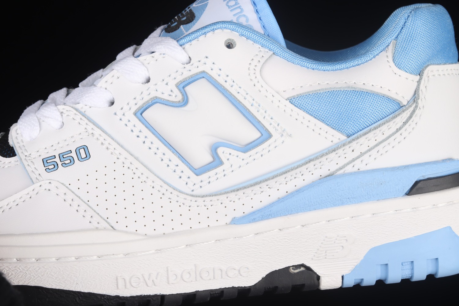 New Bal*nce 550 UNC White University Blue BB550HL1