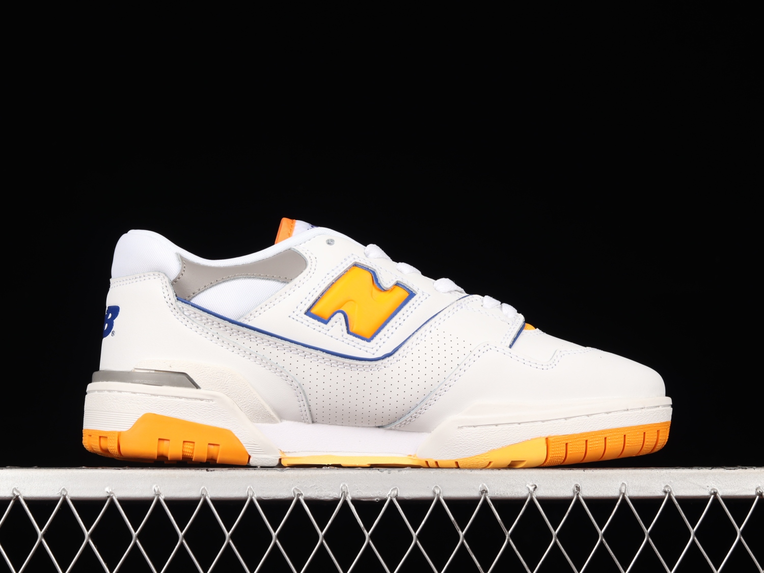 New Bal*nce 550 White Vibrant Orange BB550WTO