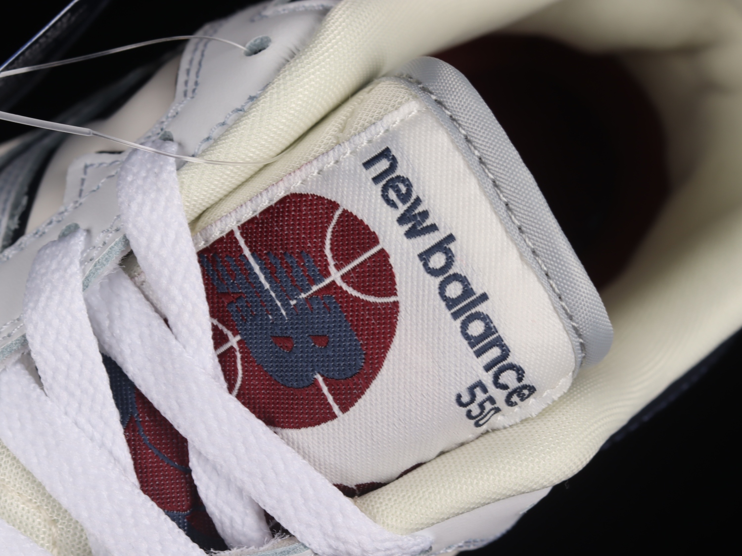 New Bal*nce 550 White Natural Indigo Burgundy BB550PWB