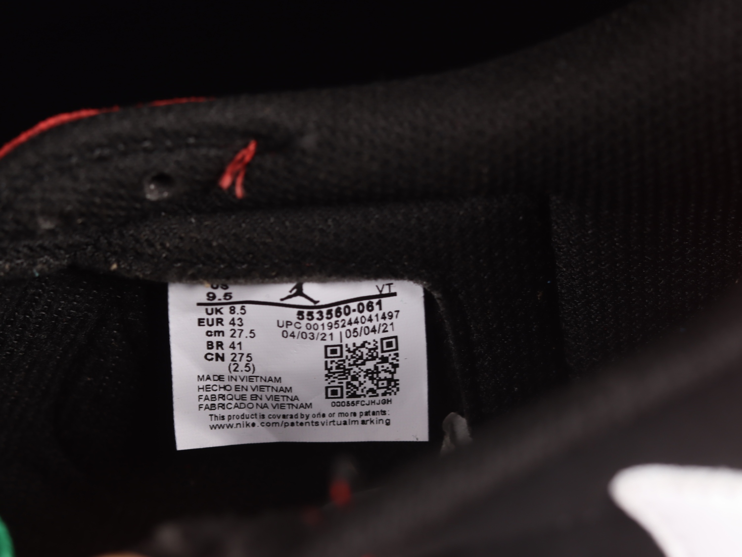 Travis Scott x Air Jordan 1 AJ1 553560-061