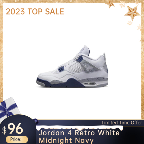Jordan 4 Retro White Midnight Navy DH6927-140
