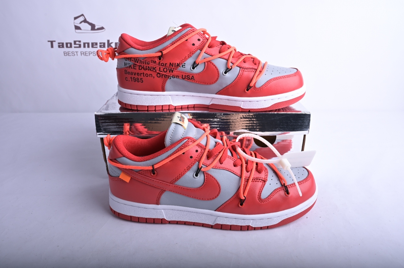 Nike Dunk Low Off-White University Red  CT0856-600