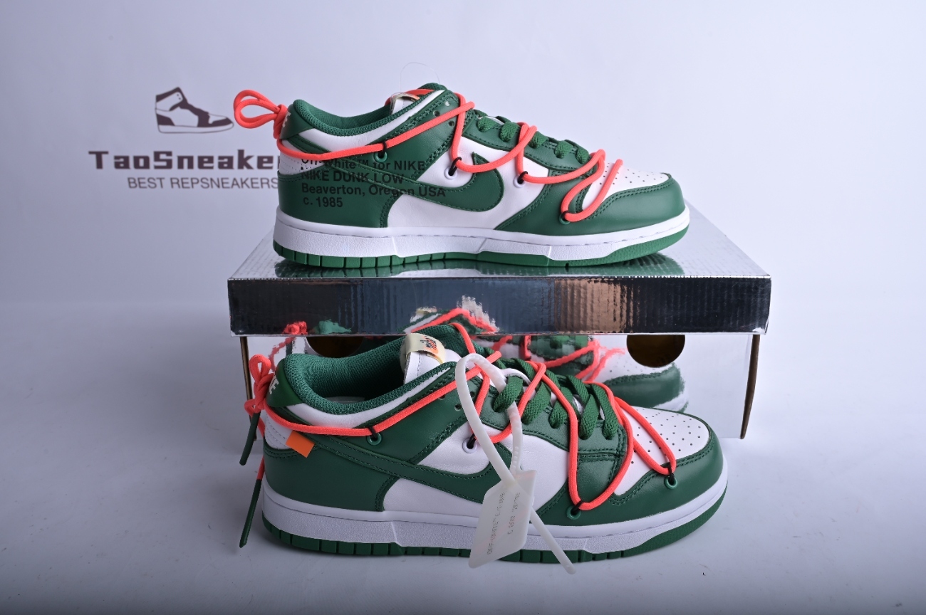 Nike Dunk Low Off-White Pine Green  CT0856-100（Original Batch）