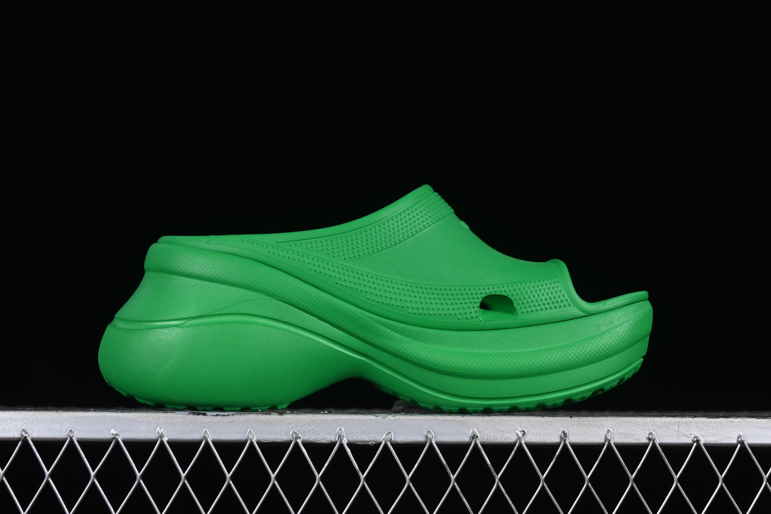 Bal**ciaga  x Crocs Pool Slide Sandals Green W1S8E3033