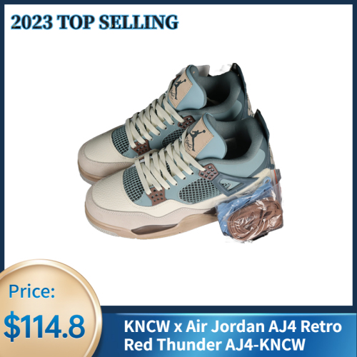 KNCW x Air Jordan AJ4 Retro  Red Thunder  AJ4-KNCW