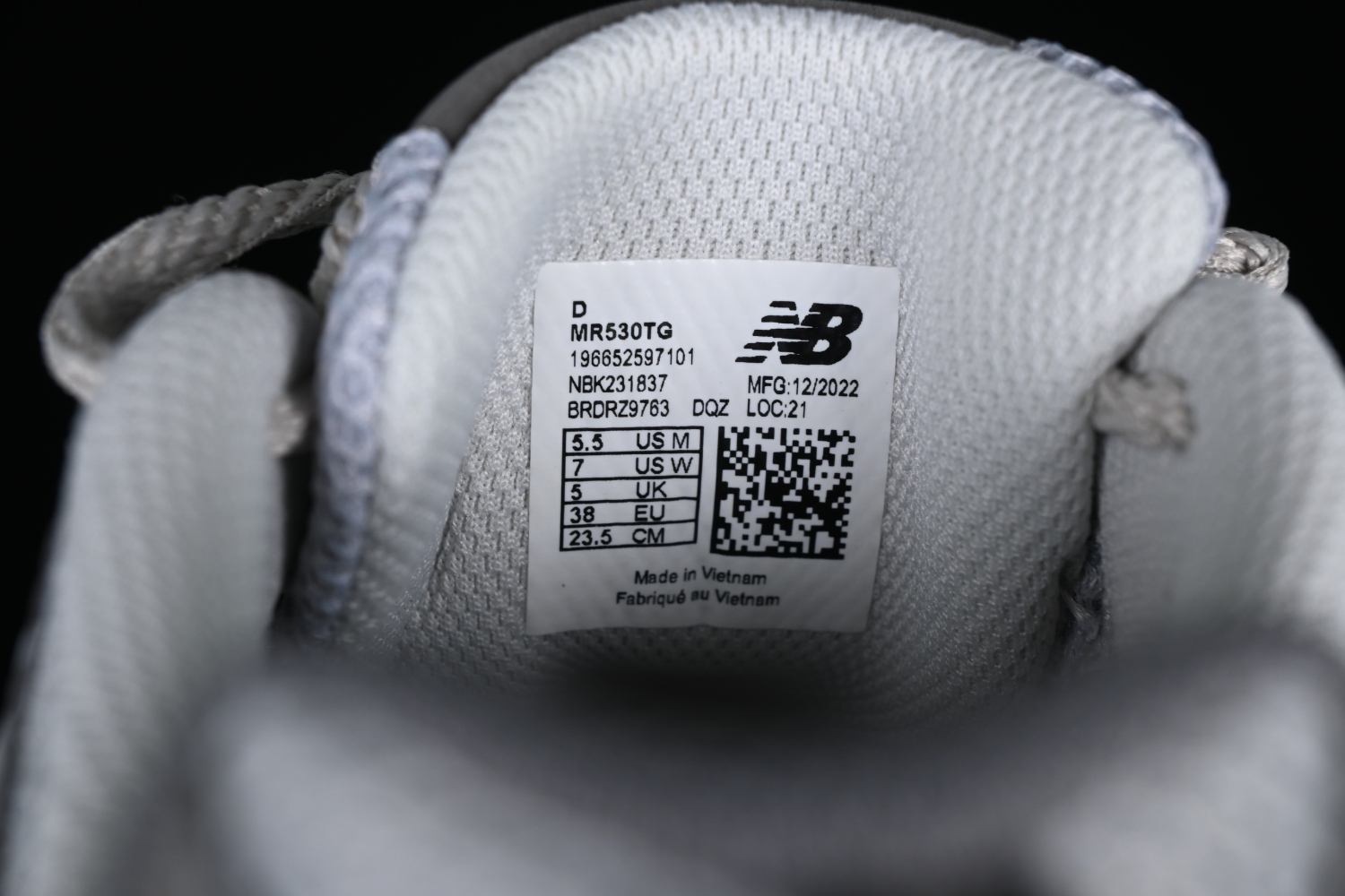 New Bal*nce 530 Vintage Grey Matter MR530TG