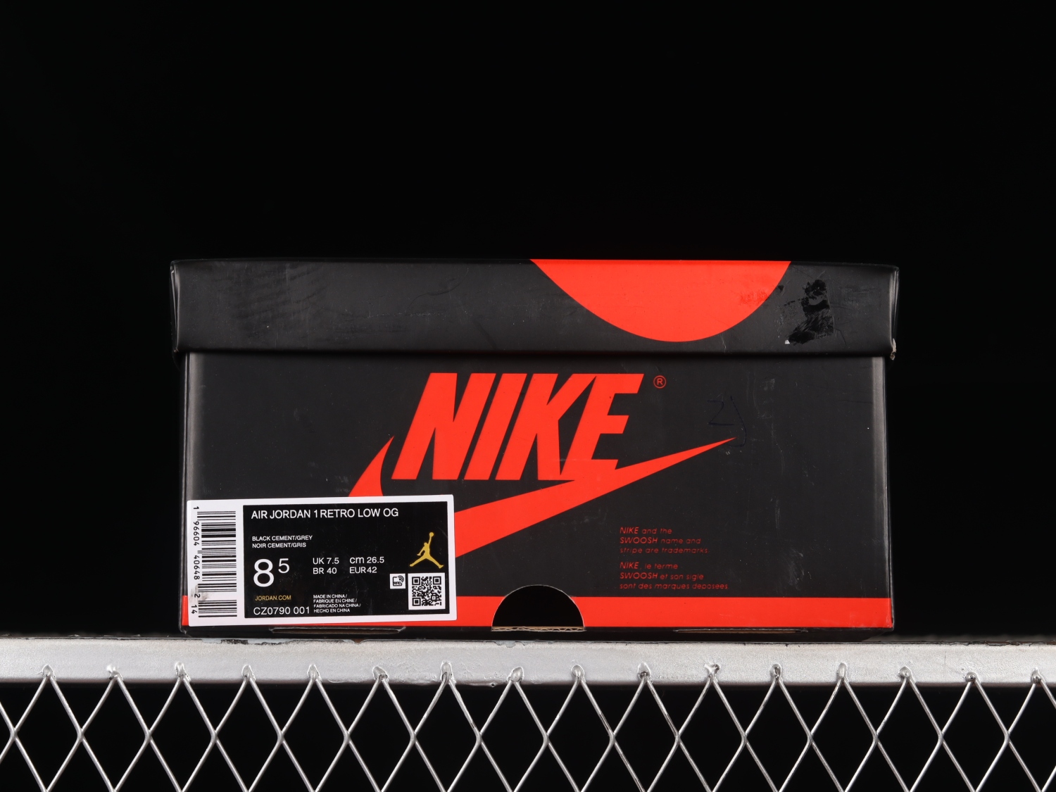 Jordan 1 Retro Low OG Black Cement CZ0790-001