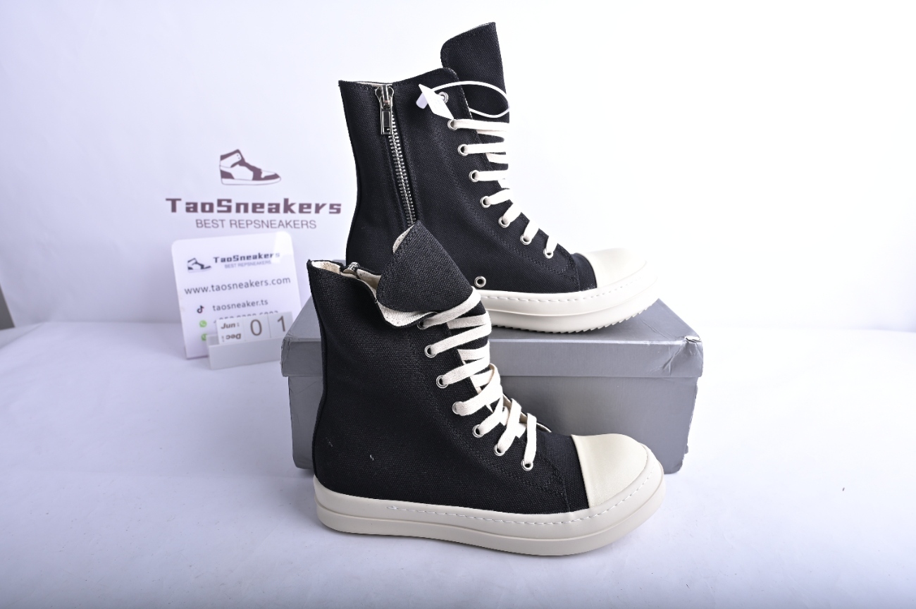 Rick Owens DRKSHDW Sneaks High Black/Milk DS01C6800DQES1-911