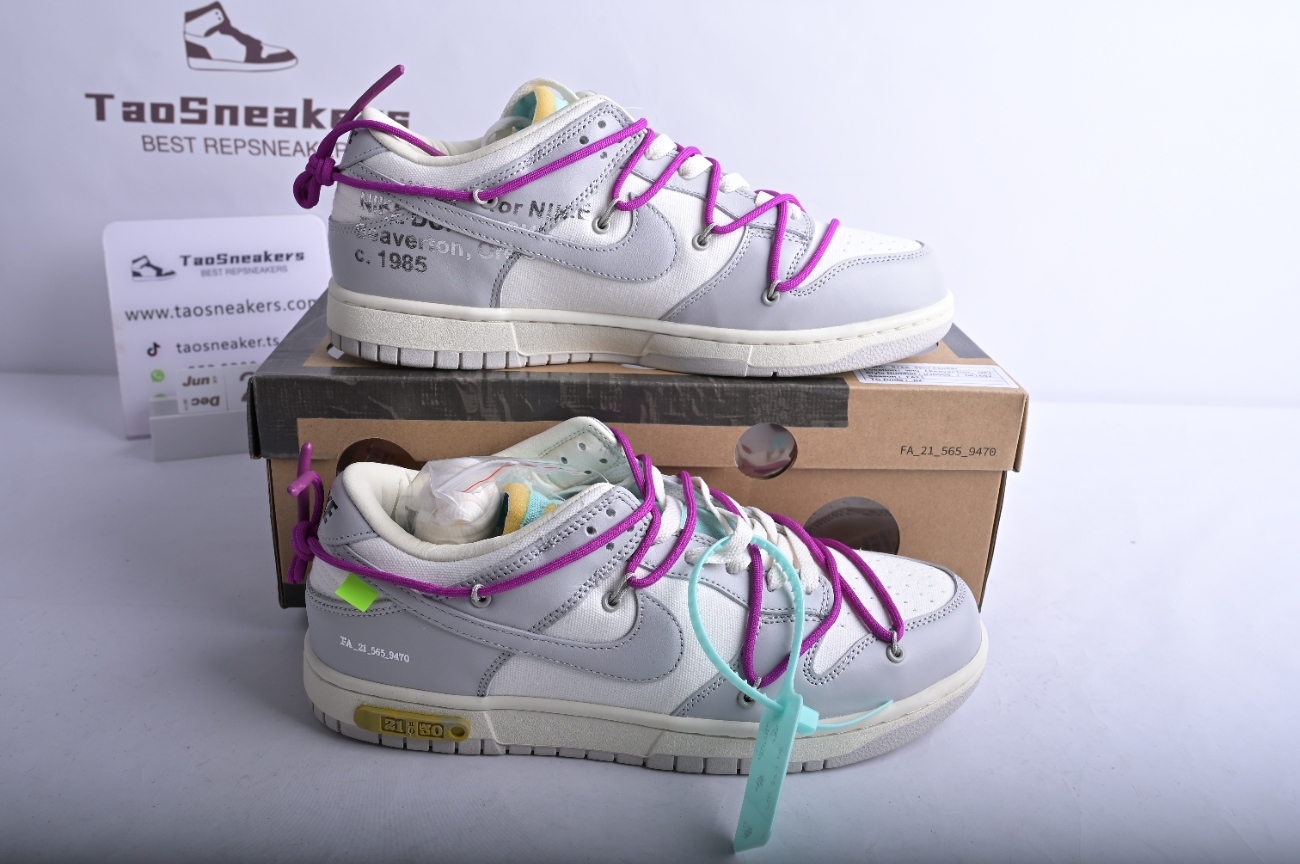 Nike Dunk Low Off-White Lot 21  DM1602-100