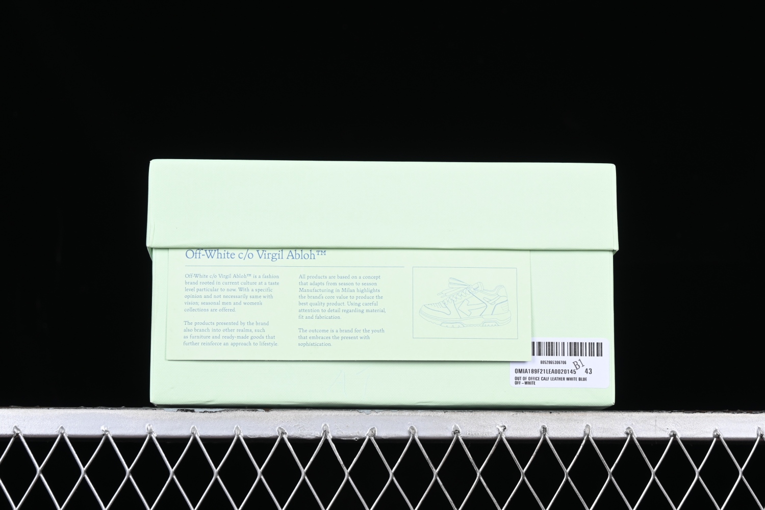 OFF-WHITE Out Of Office  OOO  Low White Blue (FW21) OMIA189F21LEA0020145