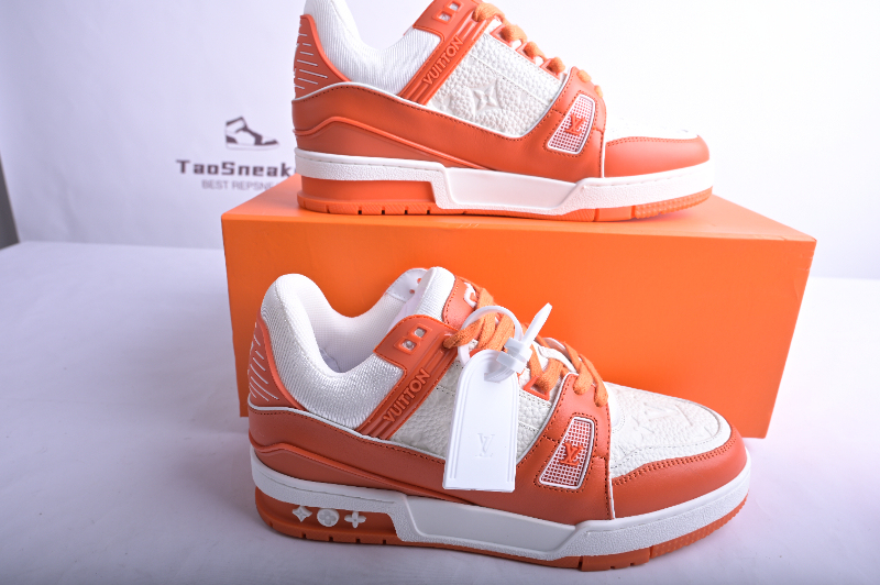 Lo**s Vu**ton LV Trainer Orange 400N ORANGE White