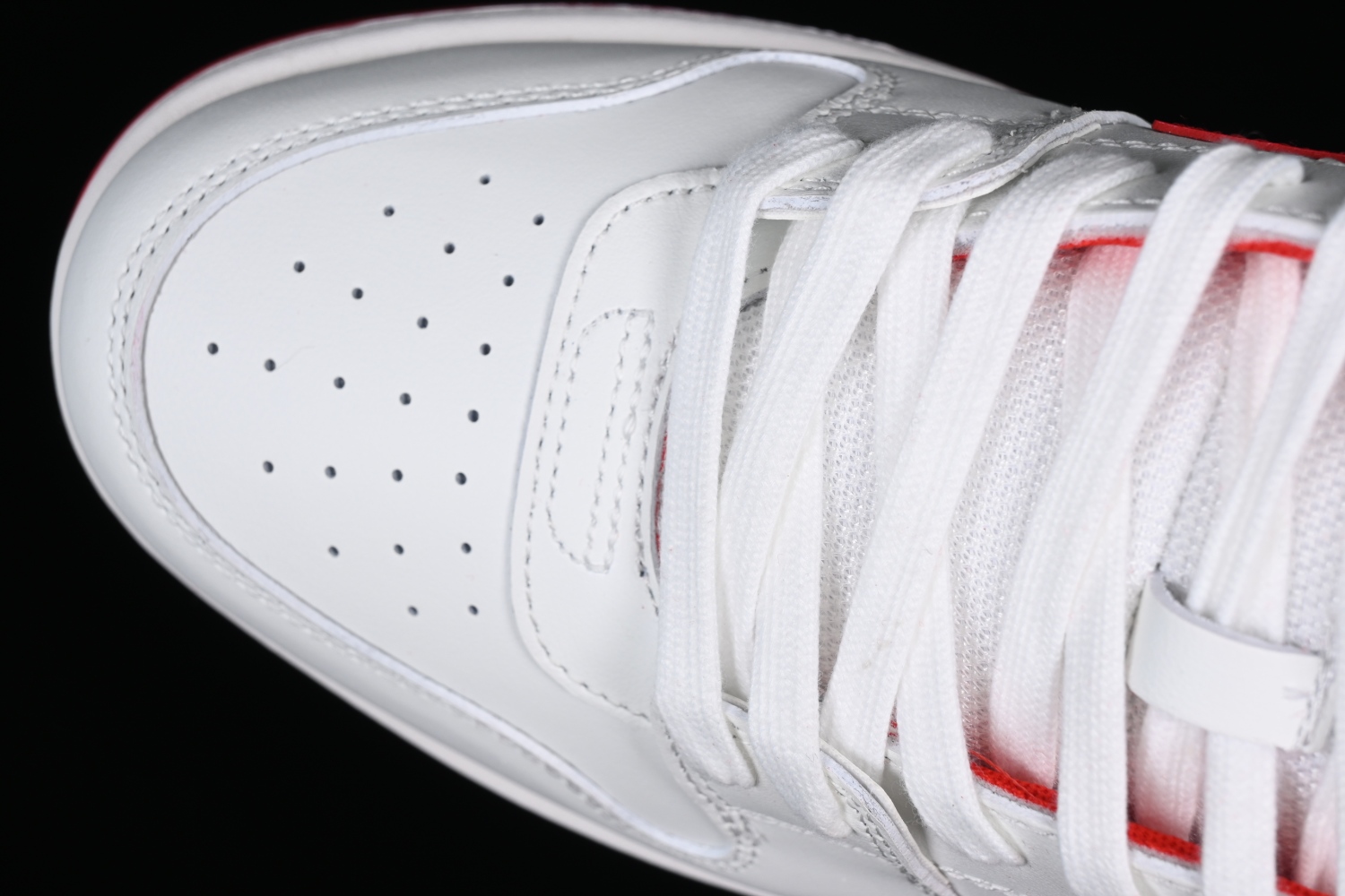 OFF-WHITE Out Of Office  OOO  Low Tops White Red OMIA189S22LEA0010125