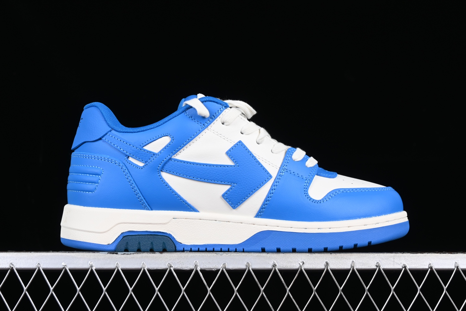 OFF-WHITE Out Of Office OOO Low Tops White Blue (FW22) OMIA189F22LEA0014501