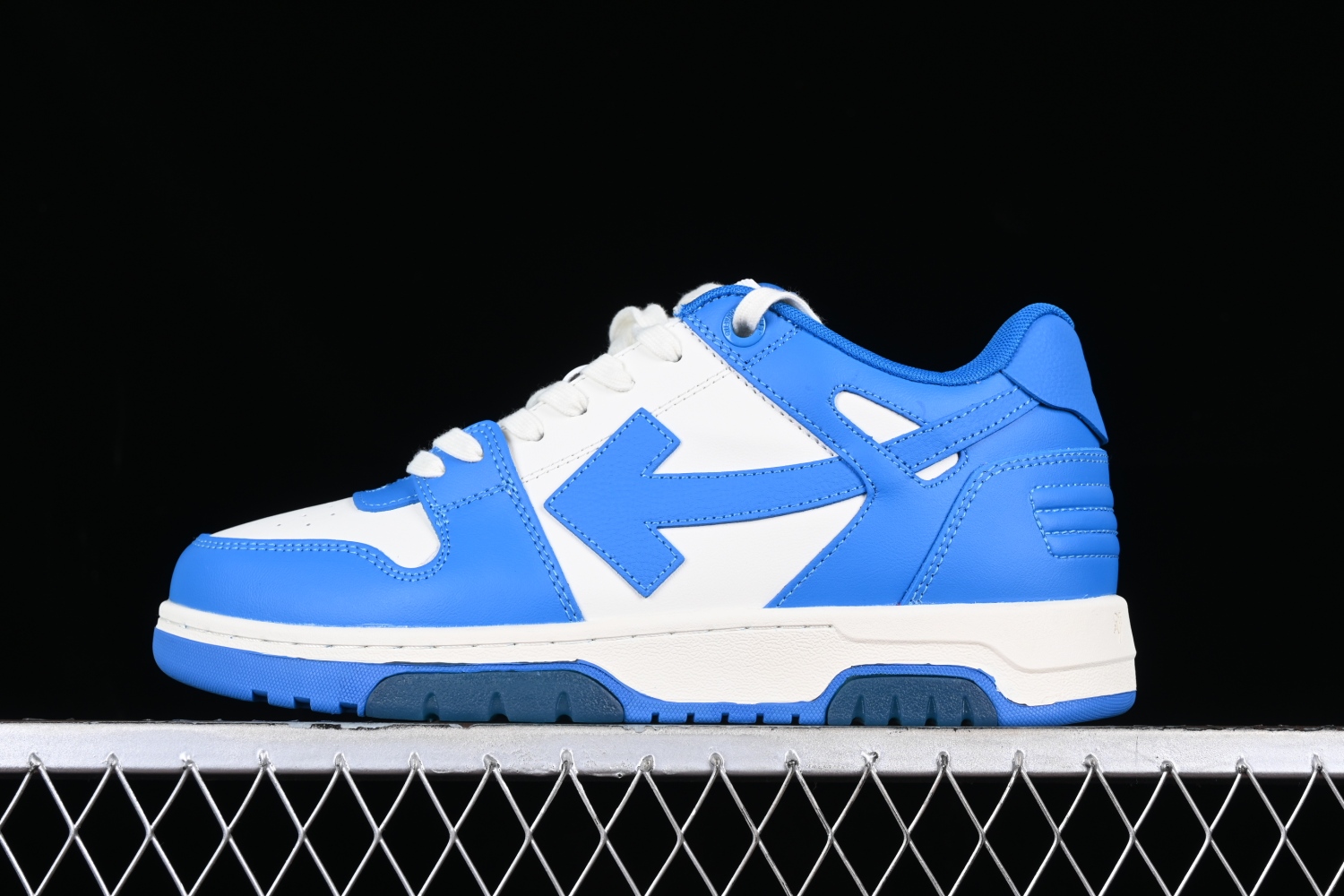 OFF-WHITE Out Of Office OOO Low Tops White Blue (FW22) OMIA189F22LEA0014501