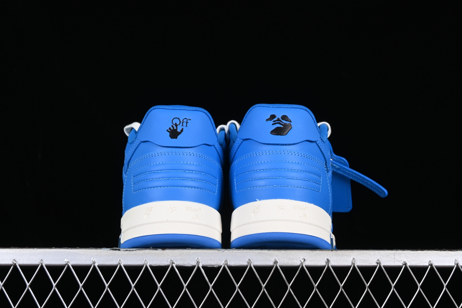 OFF-WHITE Out Of Office OOO Low Tops White Blue (FW22) OMIA189F22LEA0014501