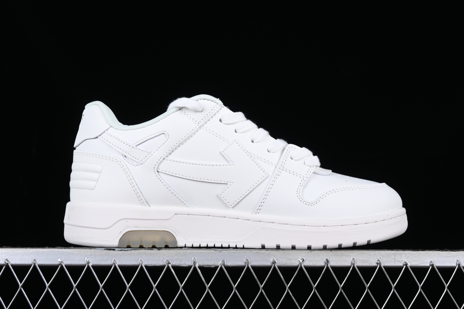 OFF-WHITE Out Of Office OOO Low Tops Triple White OMIA189C99LEA0010100