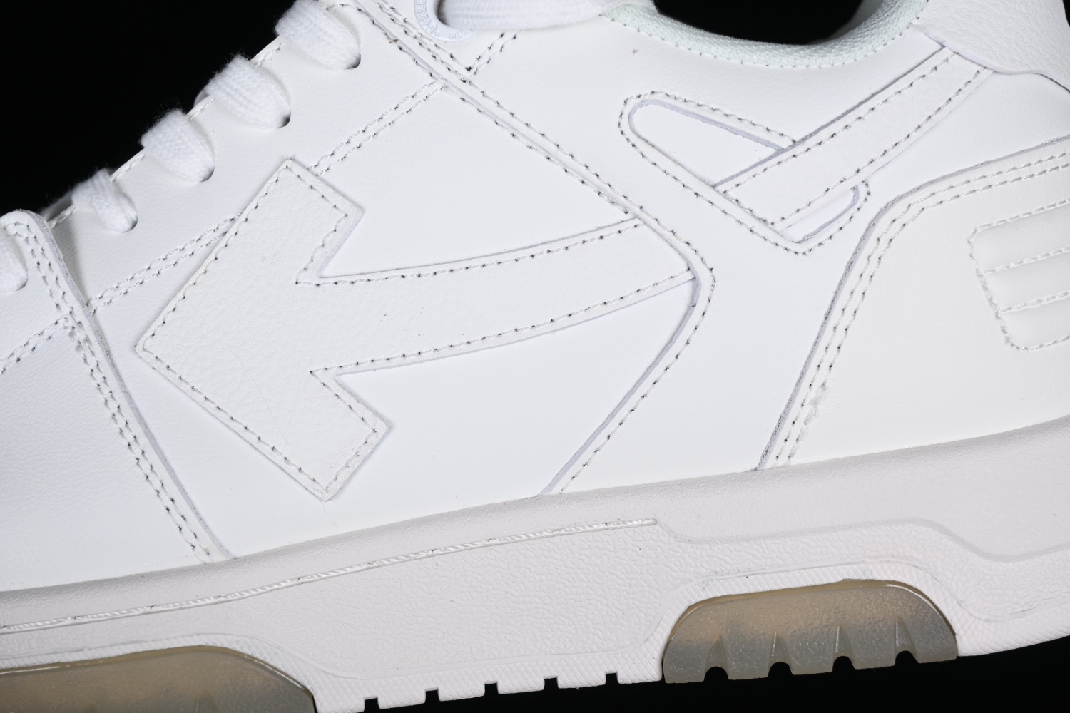 OFF-WHITE Out Of Office OOO Low Tops Triple White OMIA189C99LEA0010100