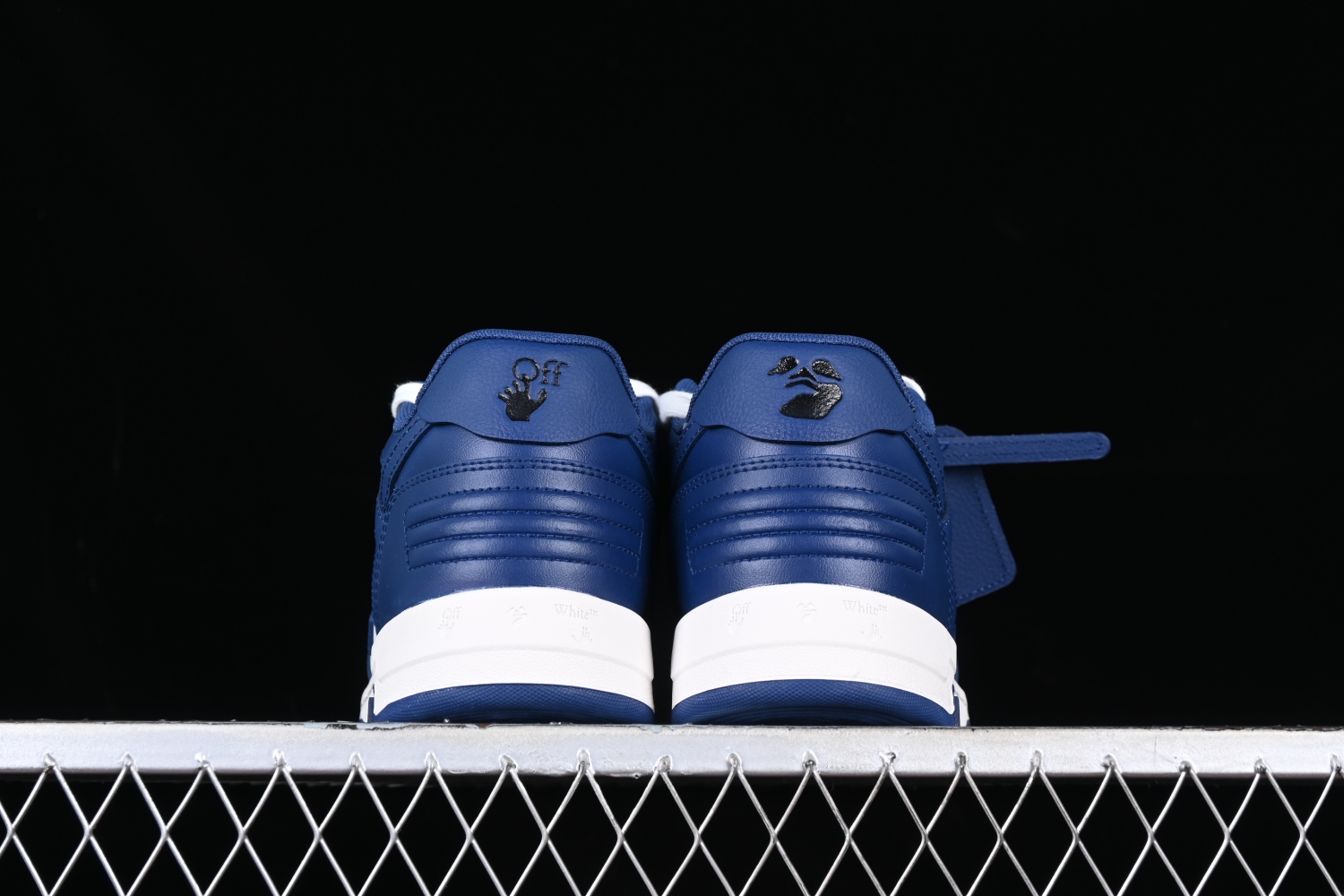 OFF-WHITE Out Of Office  OOO  Low Tops Dark Blue White OMIA189S22LEA0010142
