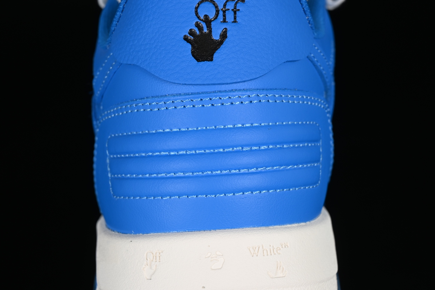 OFF-WHITE Out Of Office OOO Low Tops White Blue (FW22) OMIA189F22LEA0014501