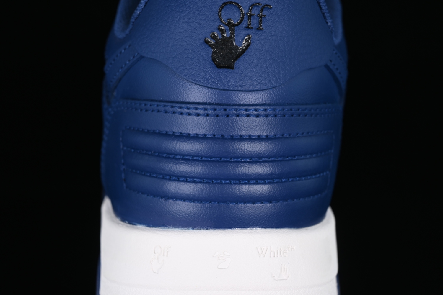 OFF-WHITE Out Of Office  OOO  Low Tops Dark Blue White OMIA189S22LEA0010142