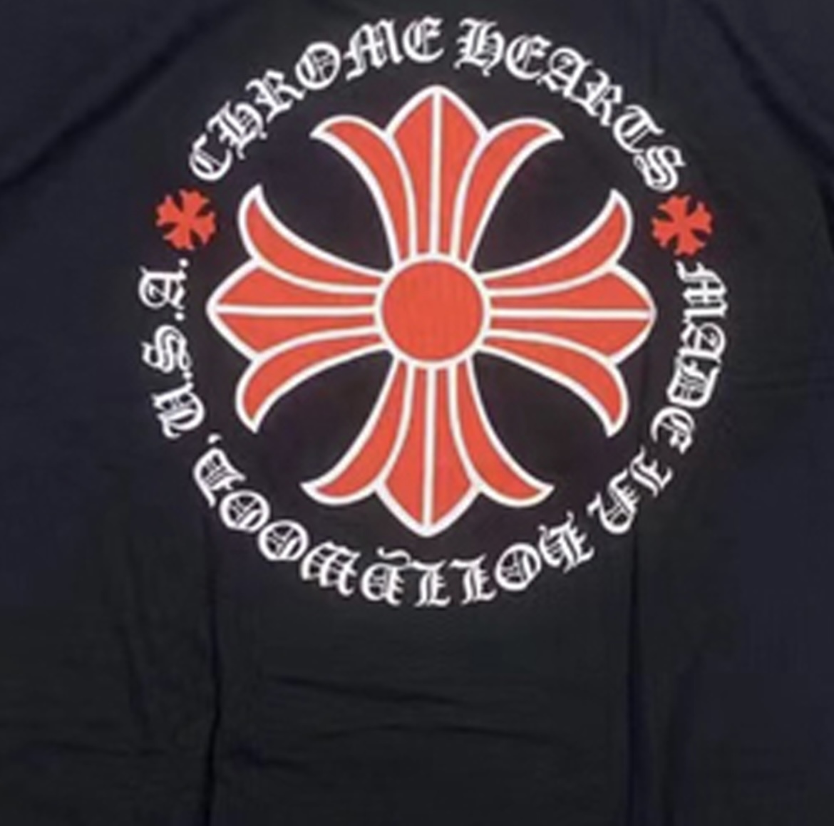 Chrome Hearts Made In Hollywood Plus Cross T-shirt Black/Red