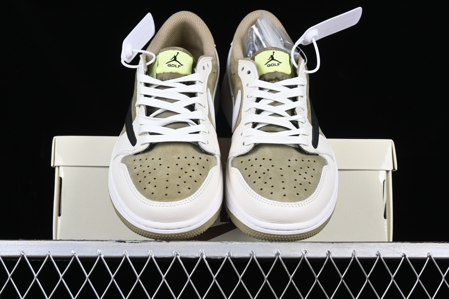 Jordan 1 Retro Low Golf Travis Scott Neutral Olive FZ3124-200