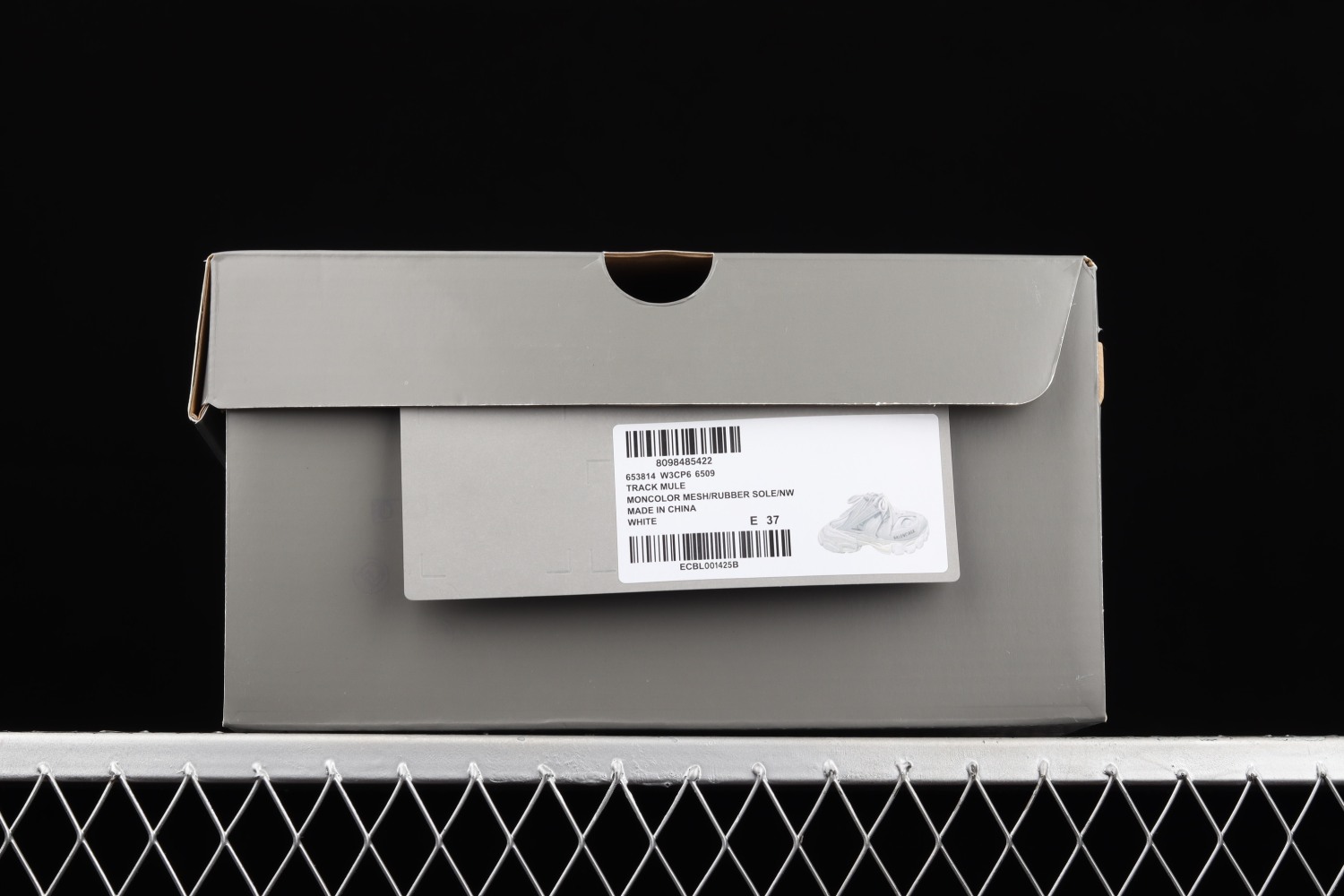 Bal**ciaga Track Mule White W3CP66509