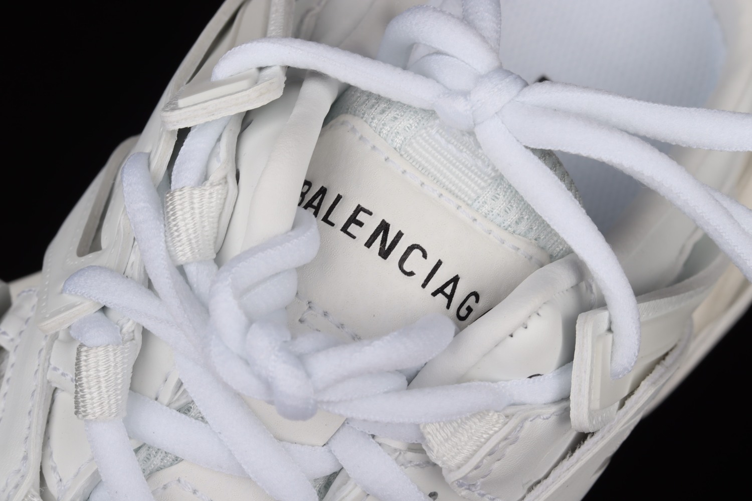 Bal**ciaga Track Mule White W3CP66509